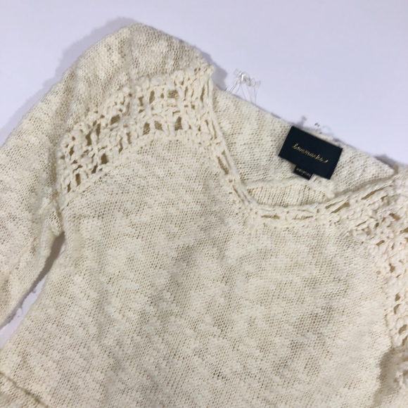 LoverMakers Tops - Love makers Crochet Long Sleeve Tunic Top